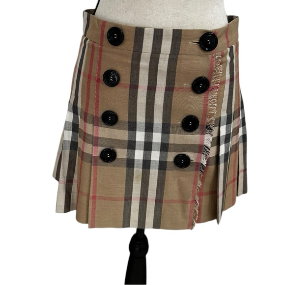 Burberry London pleated plaid Skirt